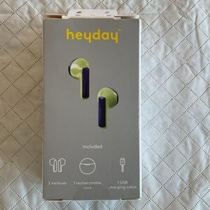 Heyday Wireless Earbuds - Purple and Green